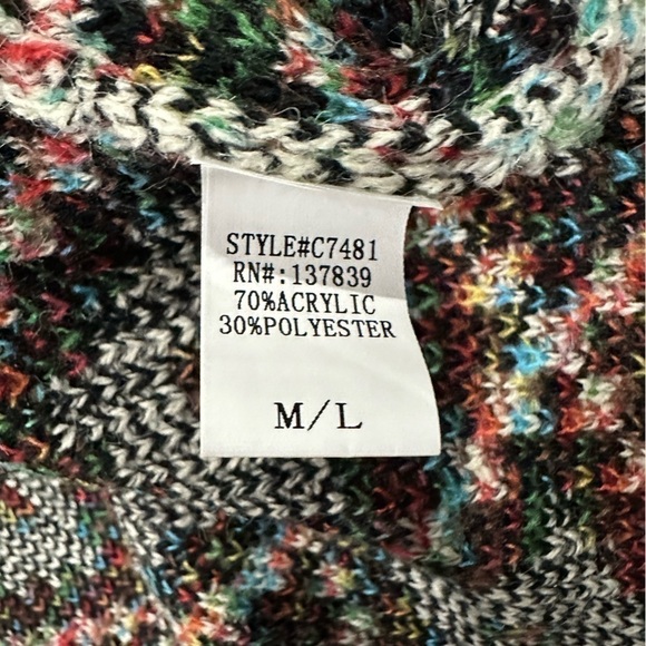 Dreamers by Anthropologie Aztec Tribal Knit Long Duster Cardigan Sweater - Picture 5 of 5